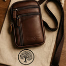 Bolsa Transversal Artesanal Couro Legítimo Unbu