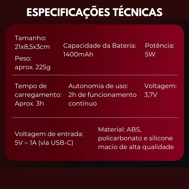 LumiHair - Escova 3 em 1 para fortalecimento dos fios