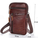 Bolsa Transversal Artesanal Couro Legítimo Unbu