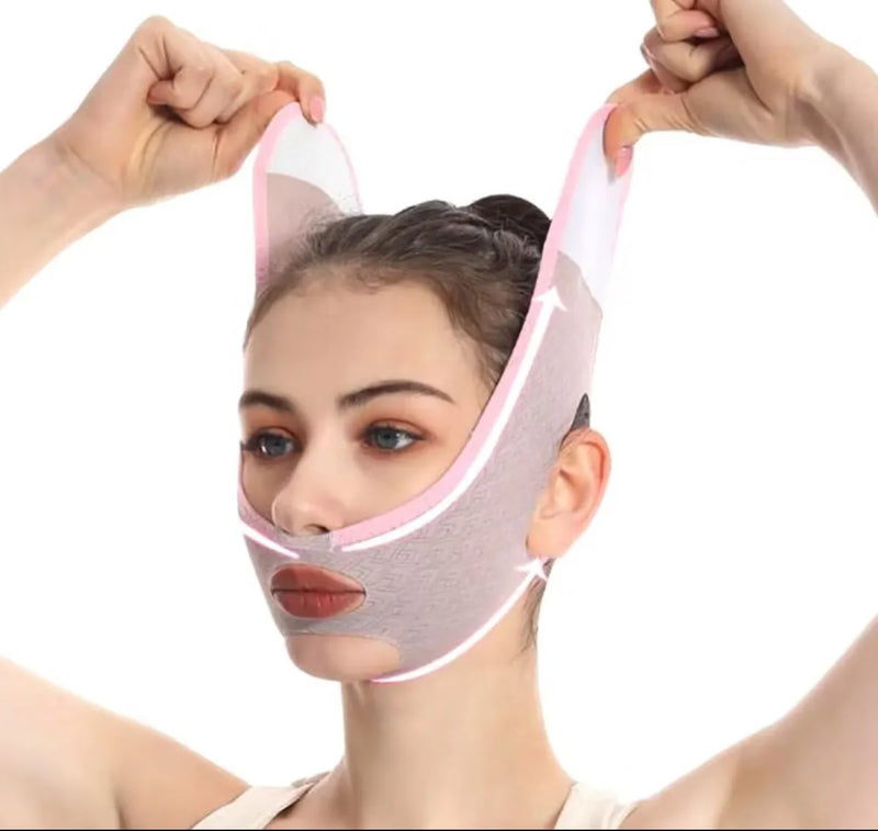 V-Revitalize™ - Máscara de Contorno Facial - Suaviza Rugas, Papada e Modela o Rosto