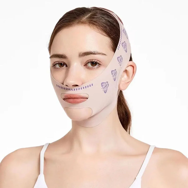 V-Revitalize™ - Máscara de Contorno Facial - Suaviza Rugas, Papada e Modela o Rosto